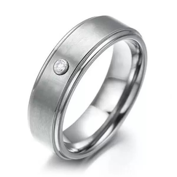 Handmade Classic Titanium Steel Men's Wedding Band