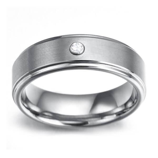 Handmade Classic Titanium Steel Men's Wedding Band