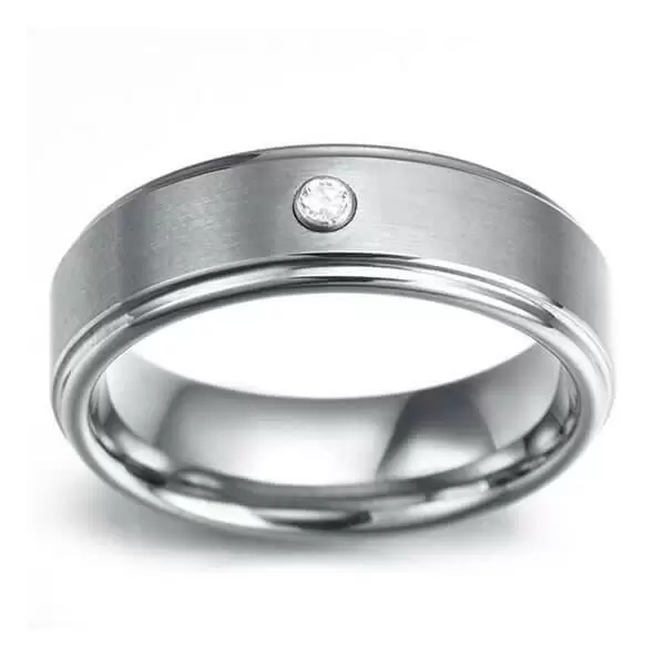 Handmade Classic Titanium Steel Men's Wedding Band
