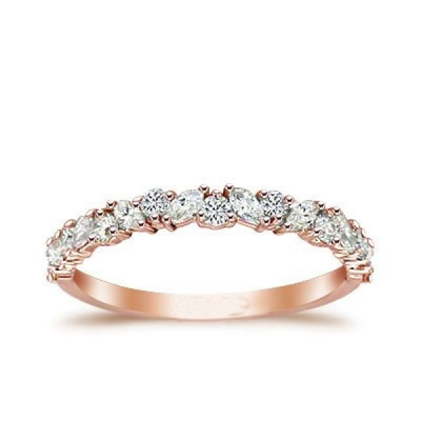 Handmade Unique Diamond Wedding Band