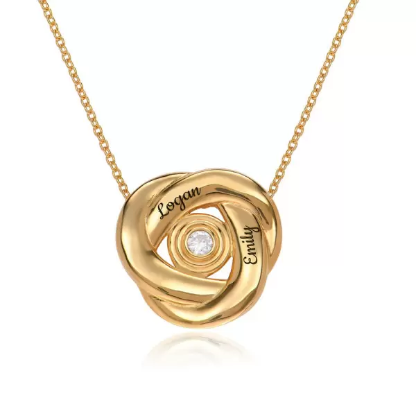 Love Knot Necklace in Gold