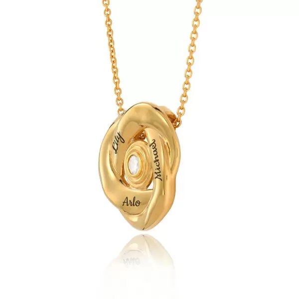 Love Knot Necklace in Gold