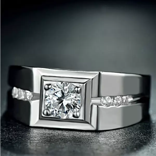 Handmade 925 Sterling Silver Men's Ring Band