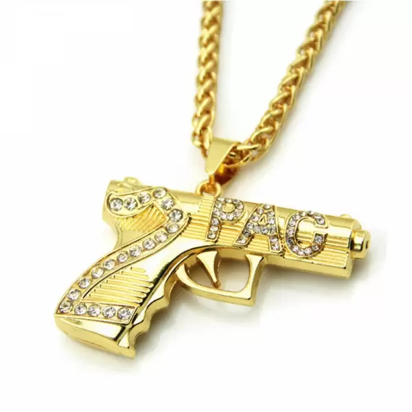 Men's Hip Hop Handgun Necklace