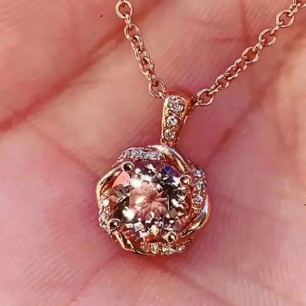 Knot of Love Necklace for Women in Rose Gold