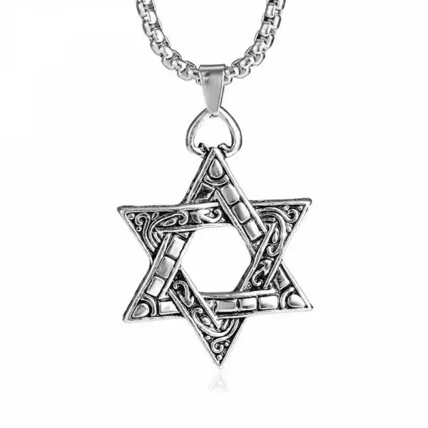 Men's Hexagon Magic Titanium Steel Necklace