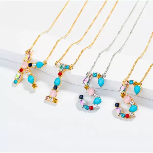 Fashion Simple  26 English alphabet Necklaces