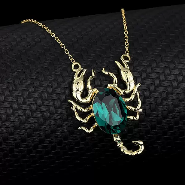 Halloween Gift 2ct Scorpion Pendant Necklace in Sterling Silver