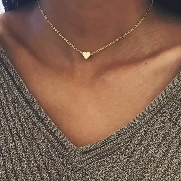 Simple Heart Pendant Necklace