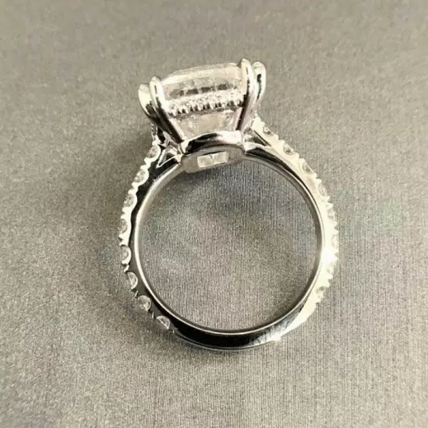 Handmade 6.5 Ct Radiant Cut Engagement Ring