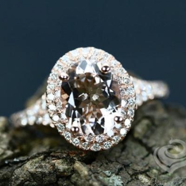 Double Halo Oval Cut Engagement Ring