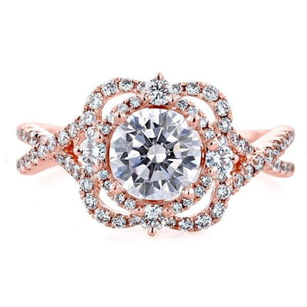 Handmade Vintage 2 Ct Round Cut Engagement Ring