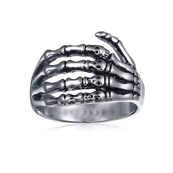  Punk Rocker Skelton Hand Wrap Band Ring 