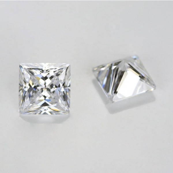SayaBling Princess Cut 5A Lab-Created White Color Gemstone