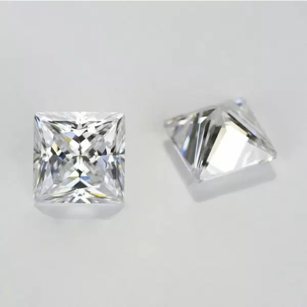 SayaBling Princess Cut 5A Lab-Created White Color Gemstone