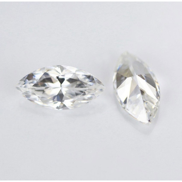 SayaBling Marquise Cut 5A Lab-Created White Color Gemstone