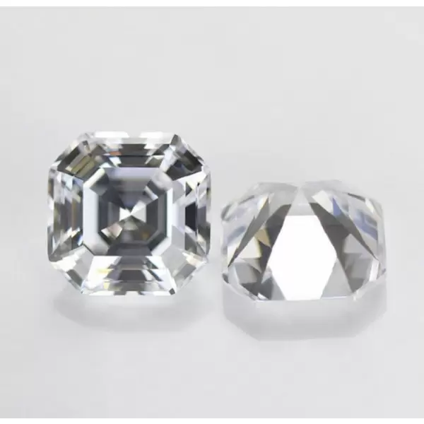 SayaBling Asscher Cut 5A White Lab-Created Gemstone