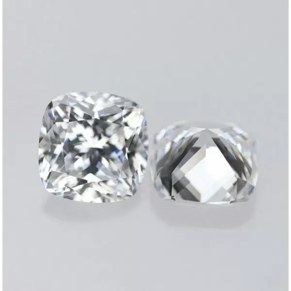 SayaBling White Color Cushion Cut 5A Lab-Created Gemstone