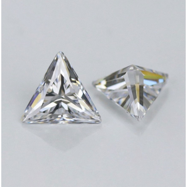 SayaBling White Color Triangle Cut 5A Lab-Created Gemstone