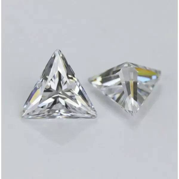 SayaBling White Color Triangle Cut 5A Lab-Created Gemstone