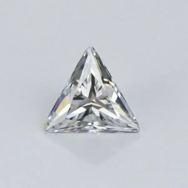 SayaBling White Color Triangle Cut 5A Lab-Created Gemstone