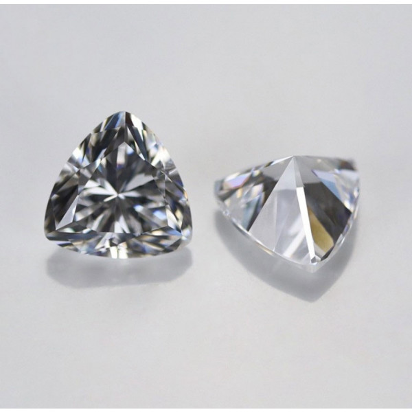 SayaBling White Color Trillion Cut 5A Lab-Created Gemstone