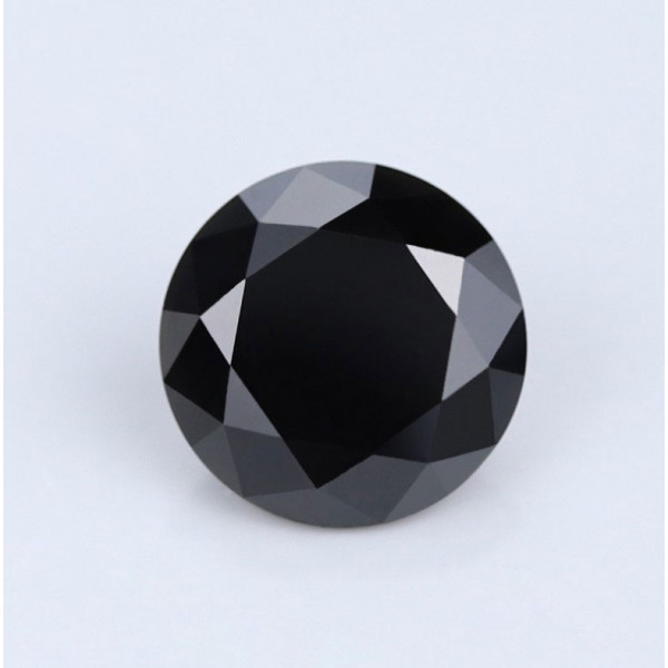 SayaBling Black Color Round Cut 5A Lab-Created Gemtone