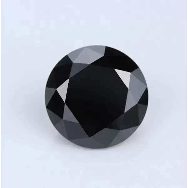 SayaBling Black Color Round Cut 5A Lab-Created Gemtone