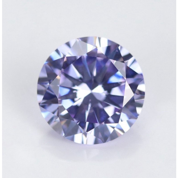 SayaBling Light Blue Round Cut 5A Lab-Created Gemstone