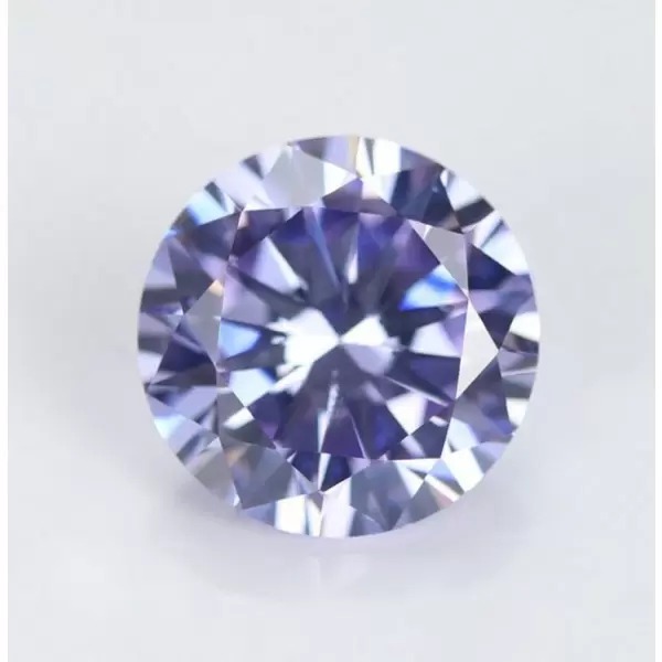 SayaBling Light Blue Round Cut 5A Lab-Created Gemstone