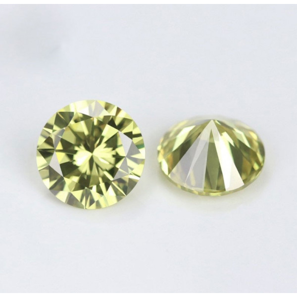 SayaBling Peridot Round Cut 5A Lab-Created Gemstone