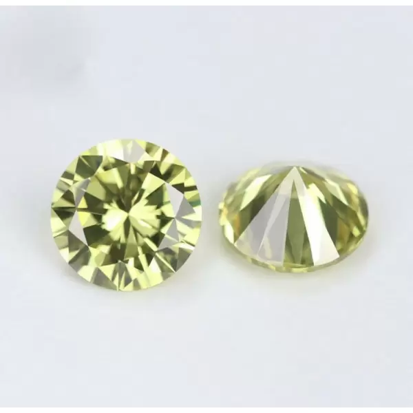 SayaBling Peridot Round Cut 5A Lab-Created Gemstone