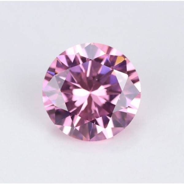SayaBling Pink Color Round Cut 5A Lab-Created Gemstone