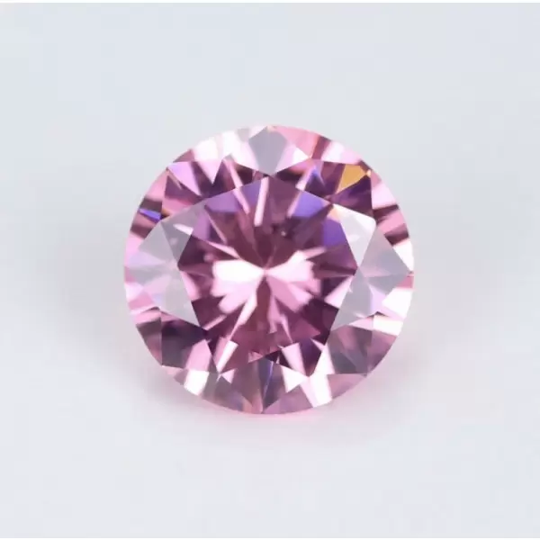SayaBling Pink Color Round Cut 5A Lab-Created Gemstone