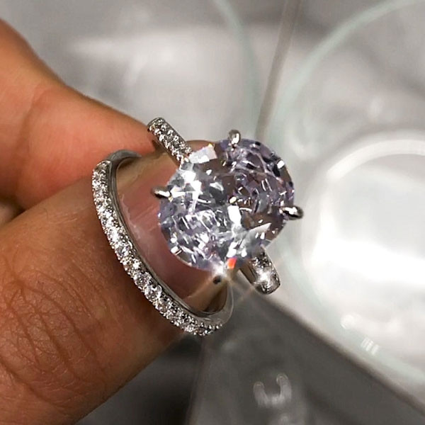 Handmade Oval Ring Set 5.2 CTW