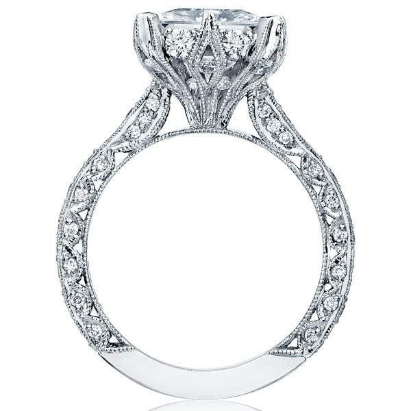 Handmade 3.0CT Princess Cut Royal Pave Engagement Ring