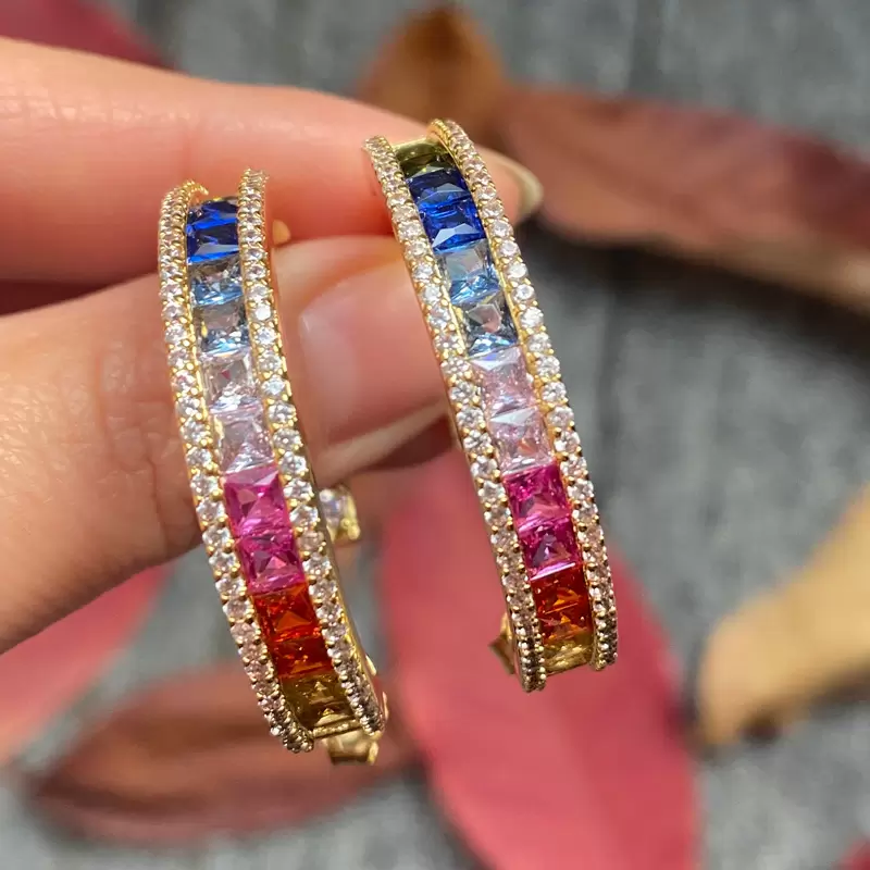 Awesome rainbow earrings