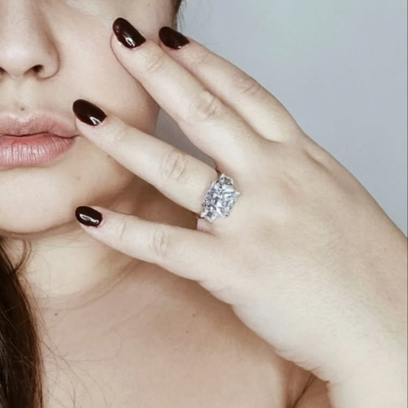 Sparkle catches my eye on this pretty ring.