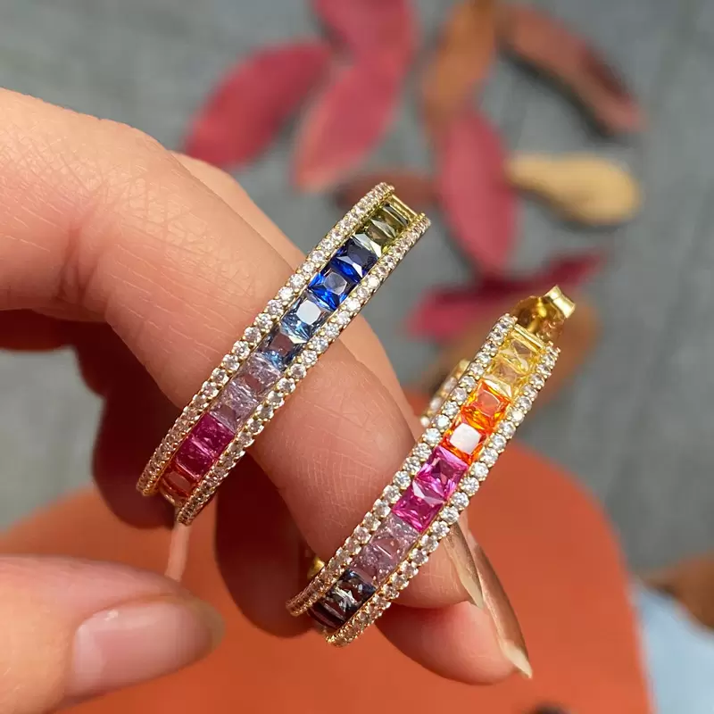 Awesome rainbow earrings